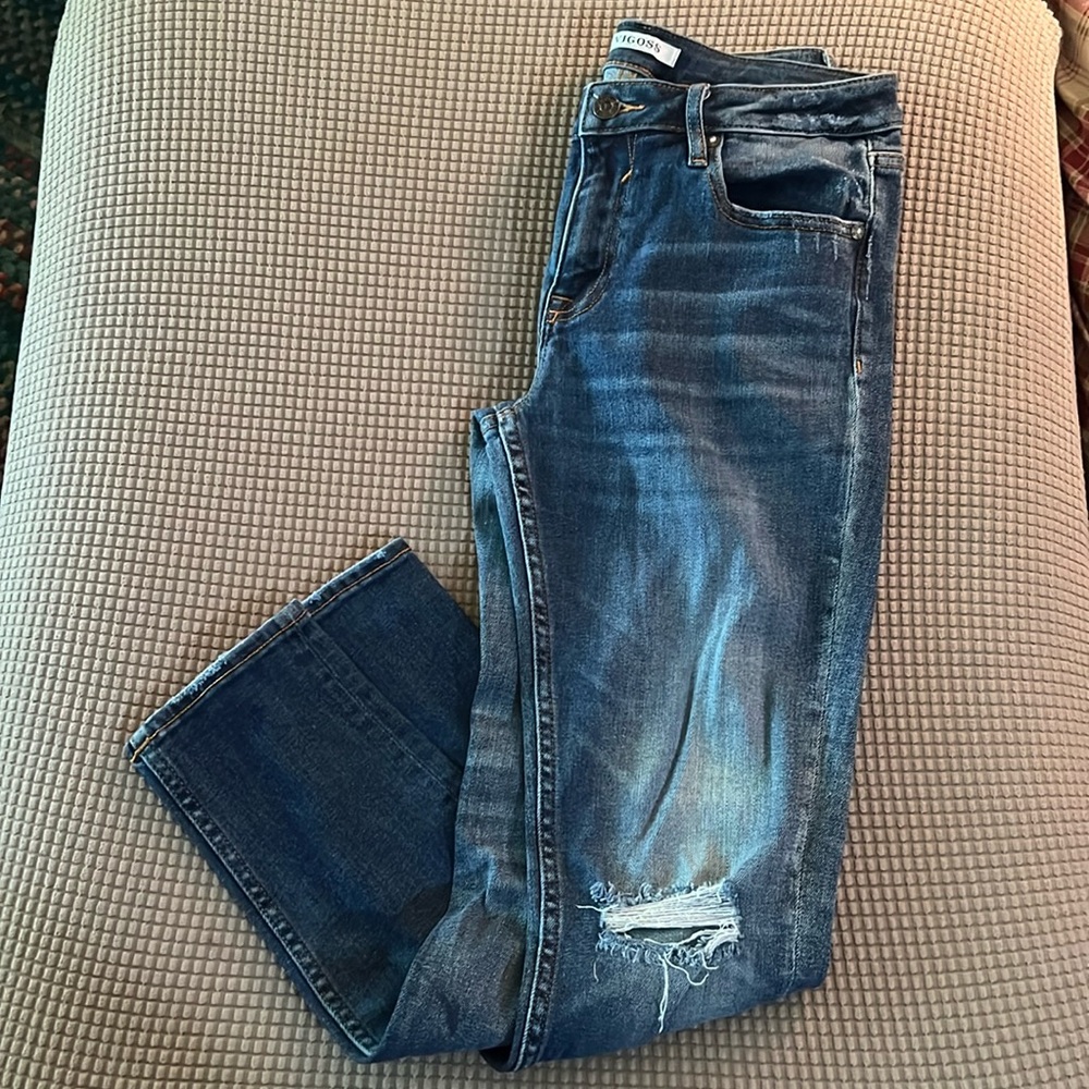 Vigoss brand jeggings. Great condition. Size 29. Medium wash. Holey knees